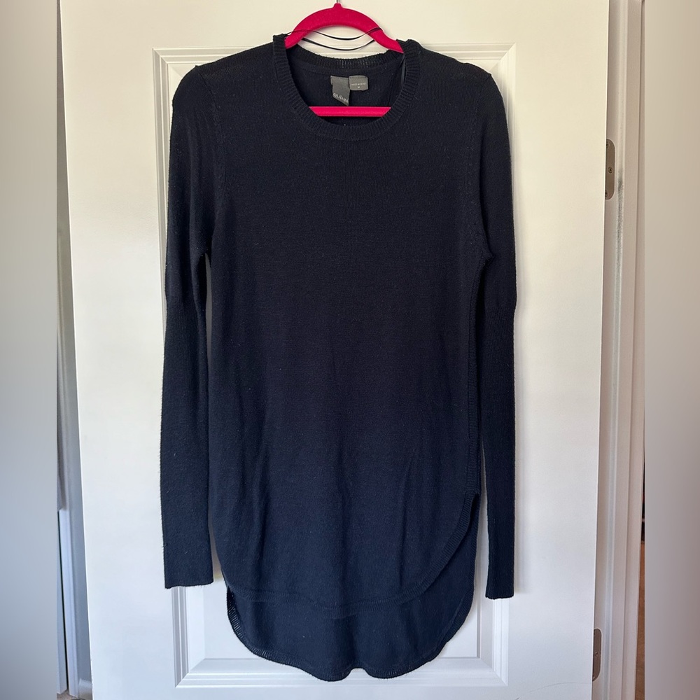 Navy Blue Long Sweater. Size medium.